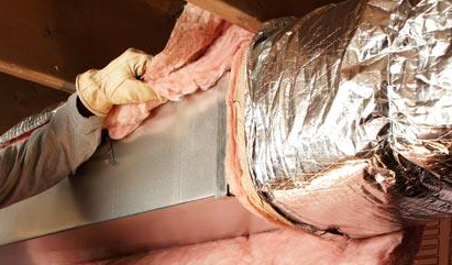 Example of Duct Insulating
