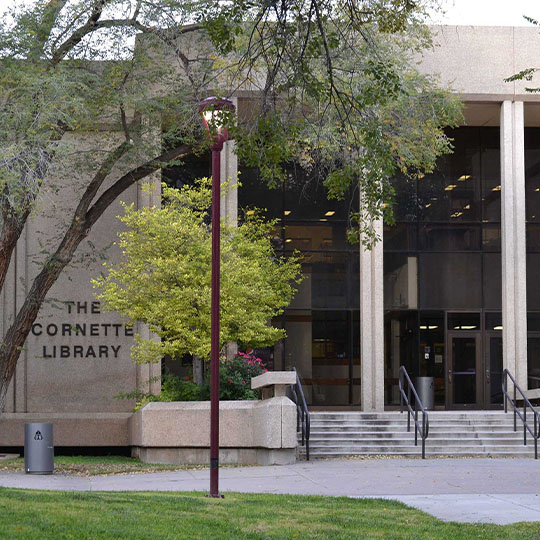 Street view of The Cornette Library
